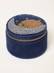FatFace Navy Hedgehog Beaded Jewellery Box - Image 2 of 3