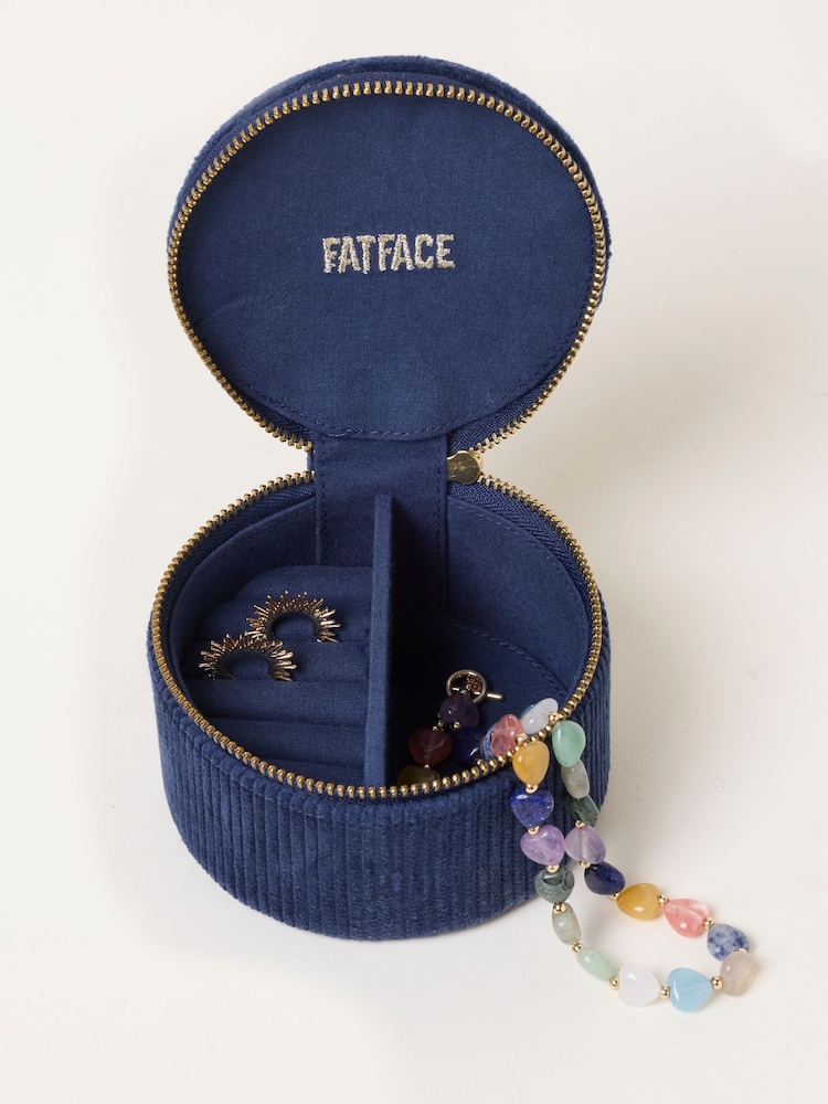 FatFace Navy Hedgehog Beaded Jewellery Box - Image 3 of 3 FatFace Navy Hedgehog Beaded Jewellery Box - Image 3 of 3