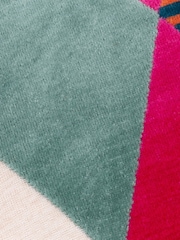 Furn Multicoloured Metro Harlequin Velvet Fibre Filled Cushion - Image 6 of 6