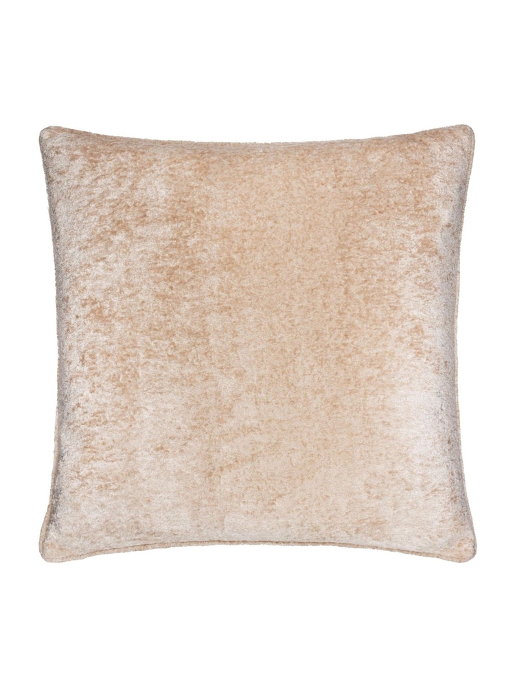Paoletti Oyster Lustre Velvet Feather Filled Cushion - Image 2 of 5