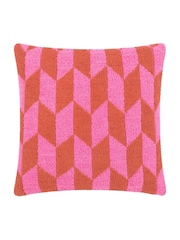 Furn Pink Pop Olsen Geometric Feather Filled Cushion - Image 3 of 5