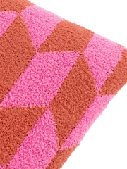 Furn Pink Pop Olsen Geometric Feather Filled Cushion - Image 5 of 5