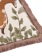 Wylder Willow Fable Fox and Deer Embroidered Fibre Filled Cushion - Image 6 of 6