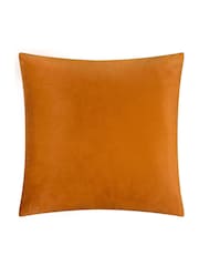 Furn Ginger Metro Blocks Velvet Jacquard Fibre Filled Cushion - Image 3 of 6