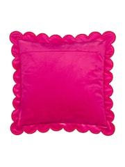 Furn Lil Scallop Velvet Fibre Filled Cushion - Image 3 of 6
