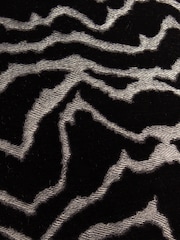 Paoletti Jet Tierra Cut Velvet Fibre Filled Cushion - Image 4 of 5