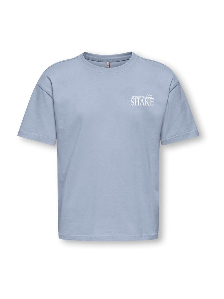 ONLY KIDS Blue Milkshake Print T-Shirt - Image 2 of 3 ONLY KIDS Blue Milkshake Print T-Shirt - Image 2 of 3