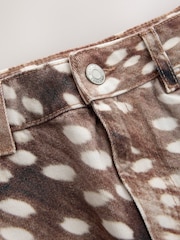 Animal Deer Print Hourglass Denim Mini Skirt - Image 5 of 7