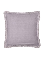 Yard Mauve Bertie Cotton Velvet Feather Filled Cushion - Image 3 of 5