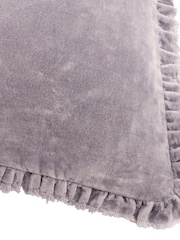 Yard Mauve Bertie Cotton Velvet Feather Filled Cushion - Image 5 of 5