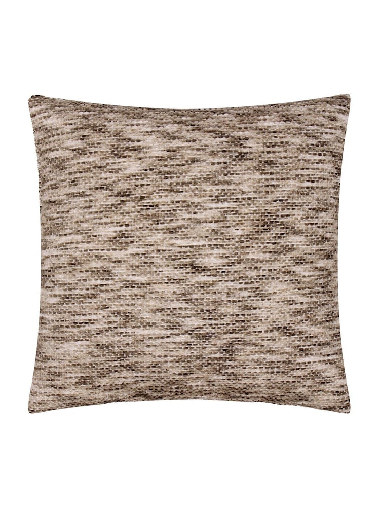 Yard Brown Malvern Chenille Fibre Filled Cushion - Image 2 of 4 Yard Brown Malvern Chenille Fibre Filled Cushion - Image 2 of 4