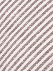 Yard Chocolate Truro Striped Cotton Fibre Filled Cushion - Image 6 of 6