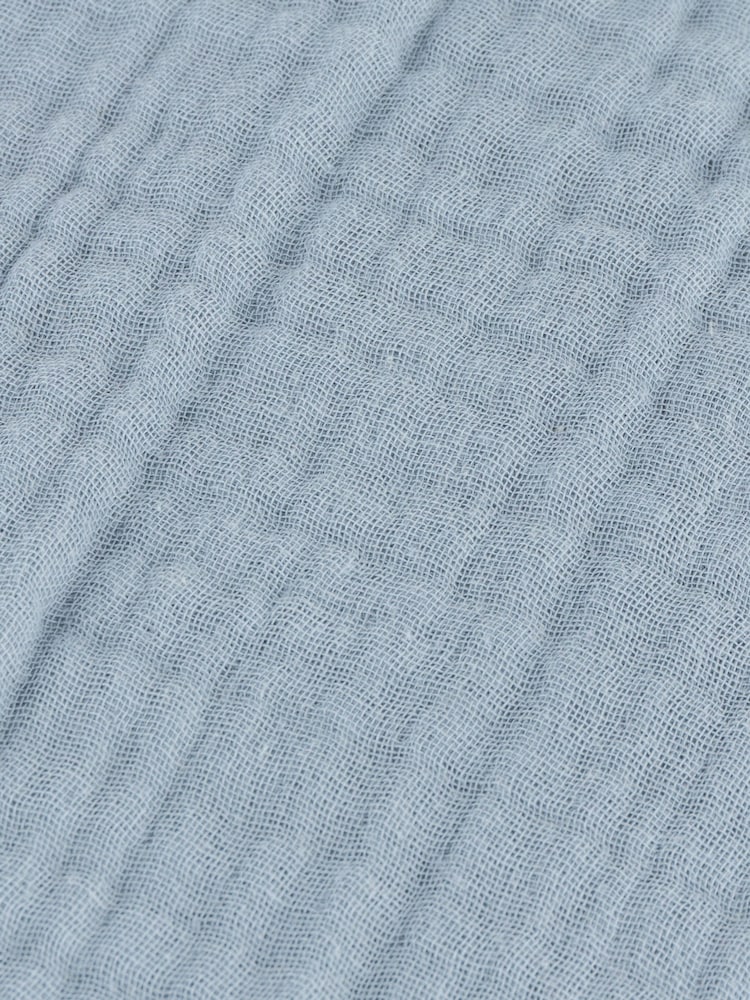 Yard Mineral Blue Lark Muslin Cotton Fibre Filled Cushion - Image 4 of 4 Yard Mineral Blue Lark Muslin Cotton Fibre Filled Cushion - Image 4 of 4