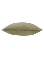 Furn Sage or Green Meridian Velvet Feather Filled Cushion - Image 3 of 4