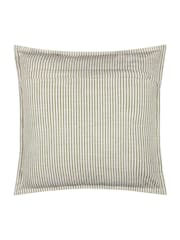 Yard Moss Truro Striped Cotton Feather Filled Cushion - Image 3 of 6