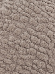 Yard Slate Pebble Textured Chenille Feather Filled Cushion - Image 5 of 6