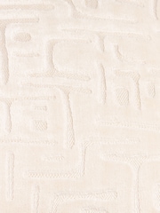 HÖEM Chalk Soren Cut Velvet Feather Filled Cushion - Image 6 of 6