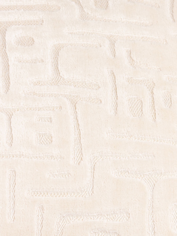 HÖEM Chalk Soren Cut Velvet Feather Filled Cushion - Image 6 of 6