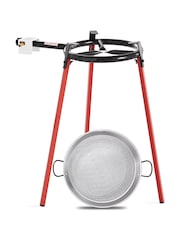 Callow Silver Paella Cooking Set with Burner 42cm - Image 1 of 10