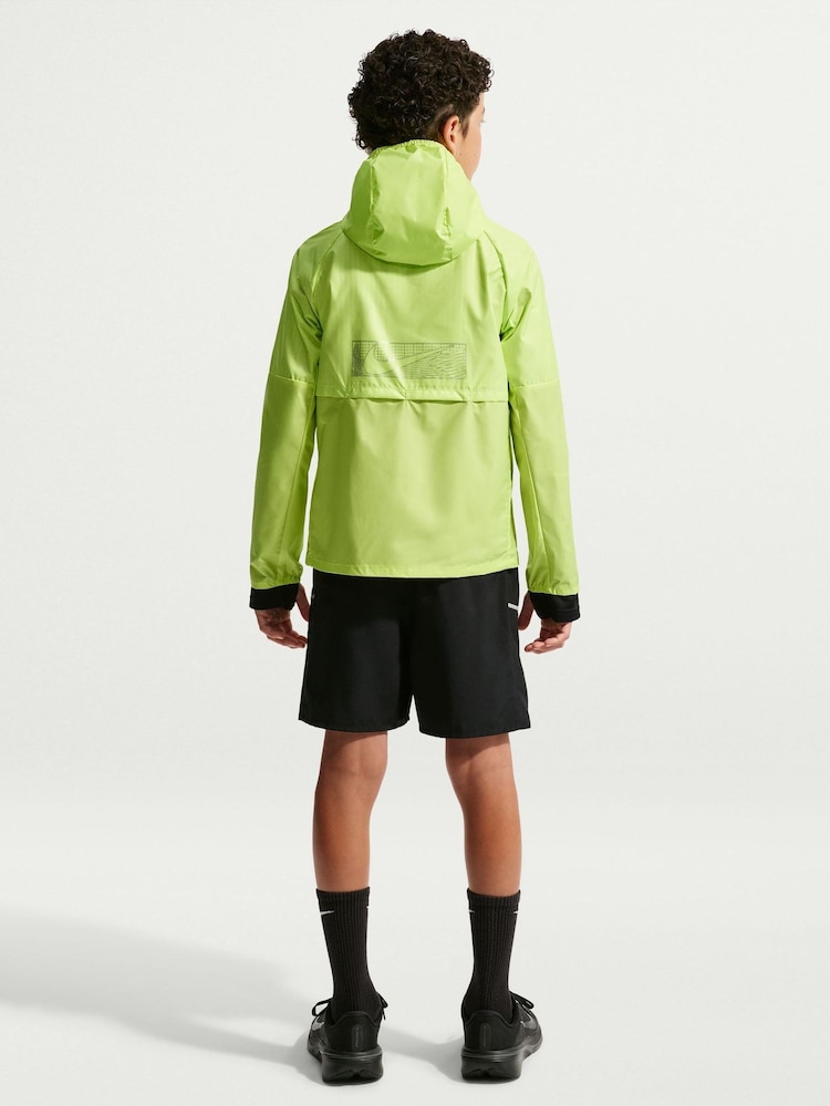 Nike Lemon Yellow Miler Therma-FIT Water-Repellent Winterized Jacket - Image 2 of 5 Nike Lemon Yellow Miler Therma-FIT Water-Repellent Winterized Jacket - Image 2 of 5