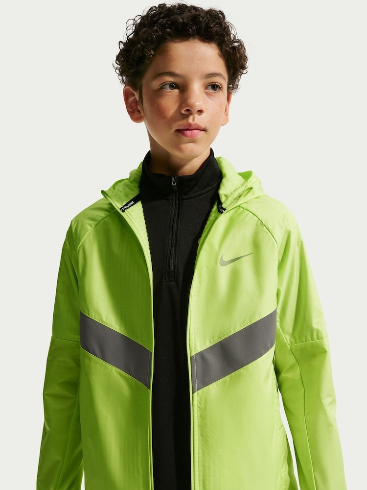 Nike Lemon Yellow Miler Therma-FIT Water-Repellent Winterized Jacket - Image 5 of 5 Nike Lemon Yellow Miler Therma-FIT Water-Repellent Winterized Jacket - Image 5 of 5