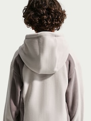 Nike Grey Club Winter Fleece Full-Zip Hoodie - Image 3 of 3