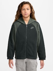 Nike Spruce Green Club Winter Fleece Full-Zip Hoodie - Image 1 of 3
