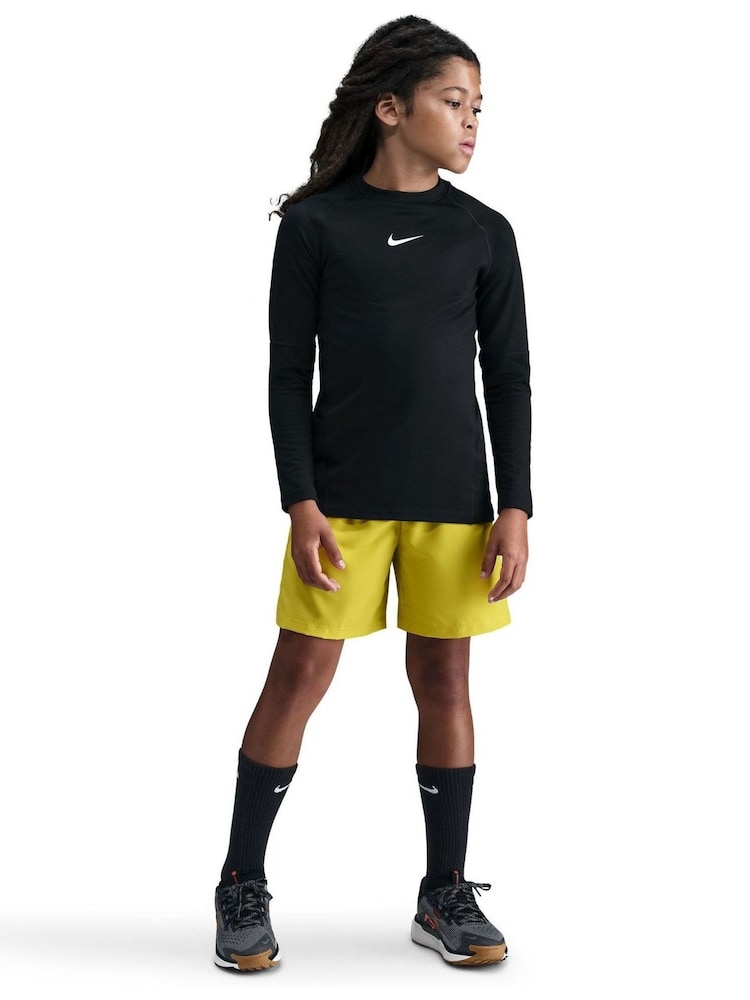 Nike Black Pro Dri-FIT Long-Sleeve Base Layer Top - Image 1 of 5 Nike Black Pro Dri-FIT Long-Sleeve Base Layer Top - Image 1 of 5