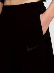 Nike Black Shine Studio Wide Leg Fleece Joggers - Image 3 of 3