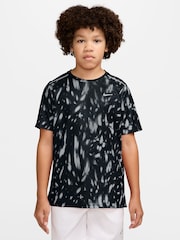 Nike Black Miler Dri-FIT Short-Sleeve T-Shirt - Image 1 of 4
