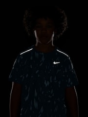 Nike Black Miler Dri-FIT Short-Sleeve T-Shirt - Image 4 of 4