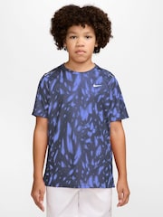 Nike Midnight Navy Miler Dri-FIT Short-Sleeve T-Shirt - Image 1 of 4