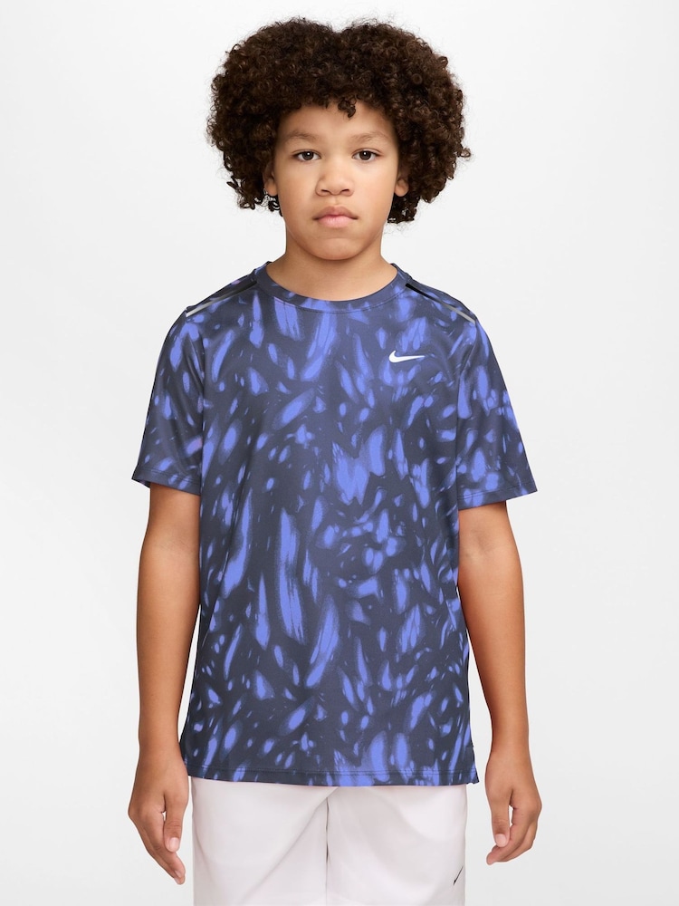 Nike Midnight Navy Miler Dri-FIT Short-Sleeve T-Shirt - Image 1 of 4 Nike Midnight Navy Miler Dri-FIT Short-Sleeve T-Shirt - Image 1 of 4