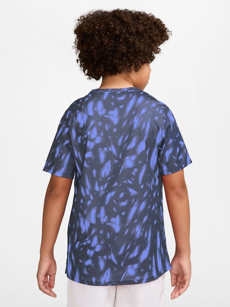 Nike Midnight Navy Miler Dri-FIT Short-Sleeve T-Shirt - Image 2 of 4 Nike Midnight Navy Miler Dri-FIT Short-Sleeve T-Shirt - Image 2 of 4