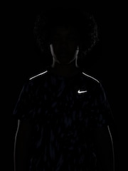 Nike Midnight Navy Miler Dri-FIT Short-Sleeve T-Shirt - Image 4 of 4
