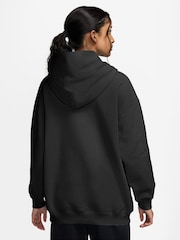 Nike Black Studio Fleece Oversized Overhead Hoodie - Image 2 of 3