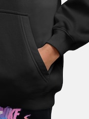 Nike Black Studio Fleece Oversized Overhead Hoodie - Image 3 of 3