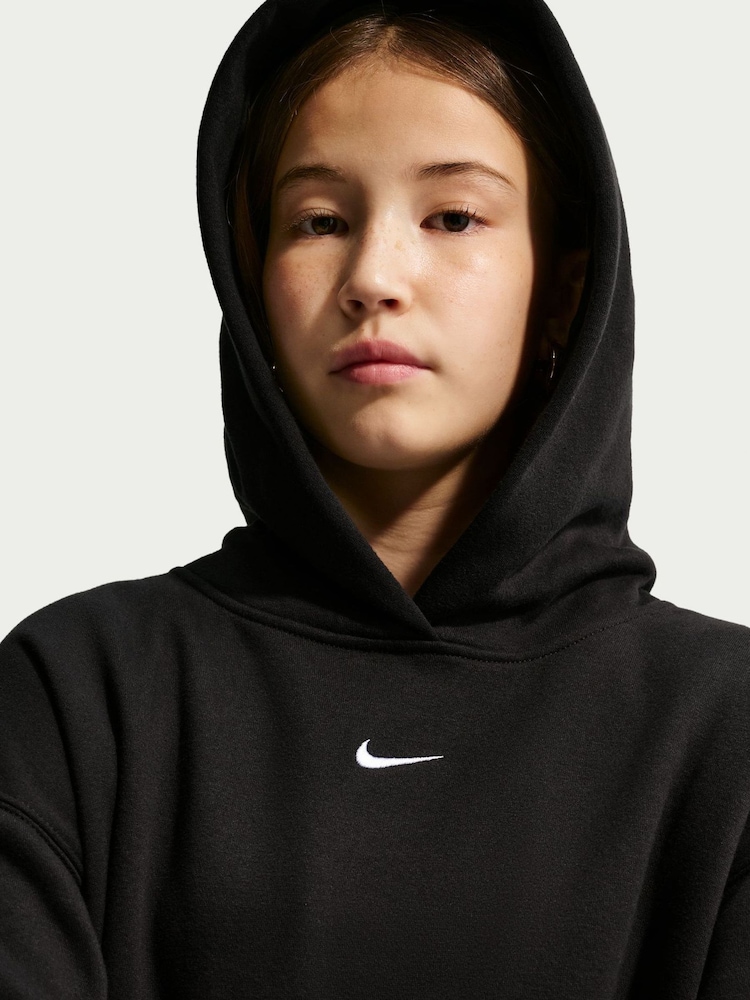 Musta - Nike Studio Fleece Oversized Overwear -huppari - Kuva 4 / 4