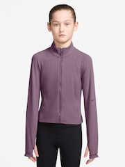 Nike Violet Dust Purple Mavn DriFIT Fitted FullZip Long Sleeve Top - Image 1 of 3