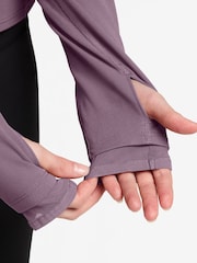 Nike Violet Dust Purple Mavn DriFIT Fitted FullZip Long Sleeve Top - Image 3 of 3