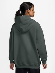 Nike Camo Green Studio Fleece Oversized Overhead Hoodie - Image 2 of 3