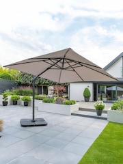 Royce Soft Grey Anthracite Executive 3m Garden Cantilever with Cover - Image 1 of 5