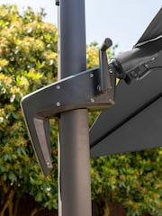 Royce Soft Grey Anthracite Executive 3m Garden Cantilever with Cover - Image 5 of 5