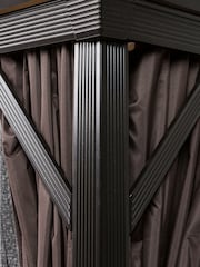 Norfolk Collection Anthracite Grey Runcton 3m x 3.6m Garden Gazebo - Image 4 of 4