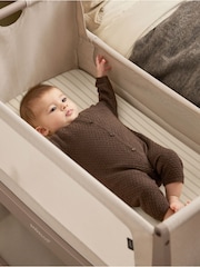 Snuz 2 Pack Sage Stripe Crib Sheets - Image 1 of 2