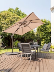 Royce Taupe Anthracite Grey Junior 2.5m Garden Cantilever with Cover - Image 1 of 2