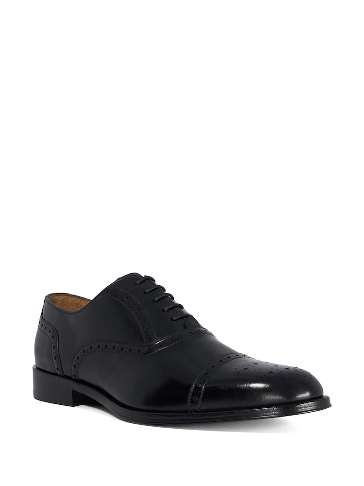 Dune London Black Leather Sole Soliders Brogues - Image 2 of 5