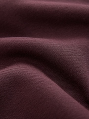 Burgundy Red Regular Fit Quarter Zip Sweatshirt - Image 8 of 8