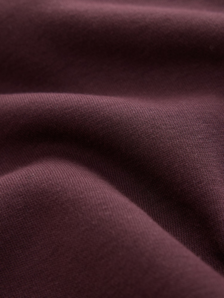 Burgundy Red Regular Fit Quarter Zip Sweatshirt - Image 8 of 8 Burgundy Red Regular Fit Quarter Zip Sweatshirt - Image 8 of 8