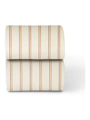 Snuz 2 Pack Blush Stripe Cot Bed Sheets - Image 1 of 1